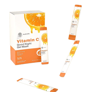 Vitamina C <span class=keywords><strong>Buenas</strong></span> <span class=keywords><strong>noches</strong></span> Mascarilla congelada Extracto de jalea real Hidratante Reparación Iluminador Paquete facial para dormir - Product Image 1
