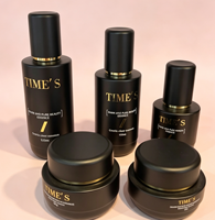 Ensemble d'emballages en verre givré de luxe pour flacons pompe à lotion et sérum, pour marque cosmétique, vente en gros