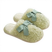 Chaussons d'intérieur/extérieur chauds en coton pour femmes, antidérapants, pour l'hiver/le printemps/le été, avec amorti et bout fermé
