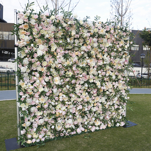 Custom 5d 3D artificial greenry Rose flor pared telón de fondo flores de la <span class=keywords><strong>boda</strong></span> para la decoración de la <span class=keywords><strong>boda</strong></span> artificial - Product Image 2