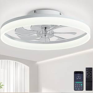 <span class=keywords><strong>Ventilateur</strong></span> de <span class=keywords><strong>plafond</strong></span> réversible moderne urbain de 25 pouces avec lumières LED et télécommande, 6 vitesses, intensité variable - Product Image 2
