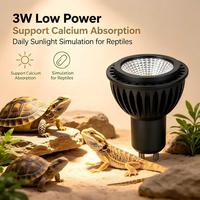 Ampoule LED UVB GU10 3W AC100-240V en gros, intensité UVB multiple, éclairage pour terrarium de reptiles