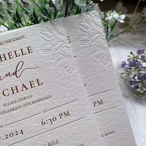 Tùy chỉnh thanh lịch hoàng gia bán chạy nhất Thiệp mời đám cưới - Product Image 6