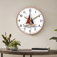 Reloj de Pared Personalizado de Cuarzo, Redondo, de Plástico, Económico, de 10 Pulgadas, Funciona con Batería, para Decoración del Hogar, de Fabricantes Promocionales