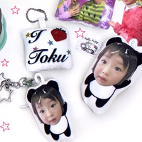 Porte-clés personnalisés en peluche douce, mini-jouets, 6cm, 8cm, 10cm, coussin en coton, figurine de star Kpop, porte-clés en peluche