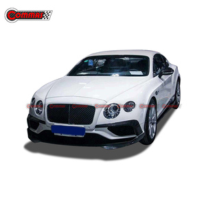 Para Bentley Continental GT, Piezas de Auto, Estilo ST, Fibra de Carbono, Labio de Parachoques Delantero, Tira Decorativa para Rejilla de Ventilación Delantera - Product Image 4
