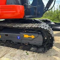 Excavatrice hydraulique d'occasion de haute qualité 6 tonnes KX165, mini-excavatrice compacte sur chenilles d'occasion KUBOTA KX165-5 à vendre