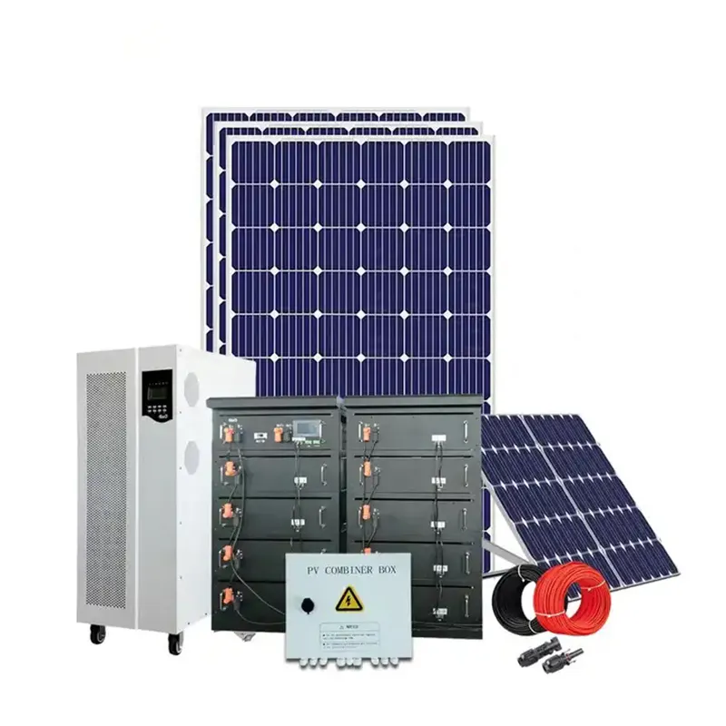 하이브리드 인버터와 배터리를 갖춘 100KW 200KW 산업용 상업용 태양열 에너지 저장 시스템