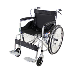 Silla de ruedas manual con estructura de acero reforzado, asiento acolchado de tela Oxford a cuadros, 13 kg, plegable y ligera, para personas mayores y con discapacidad. - Product Image 1