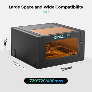 Boîtier de protection pour graveur laser Creality 28,3x25,7x15,7 pouces entièrement fermé avec protection des yeux et isolation contre les fumées - Product Image 3