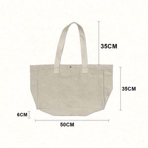 Best Selling Extra <b>Large</b> Cotton <b>Canvas</b> Shopping Tote <b>Bag</b> Reusable and Custom Printed Logo Oversize Grocery Tote <b>Bag</b> - Product Image 4