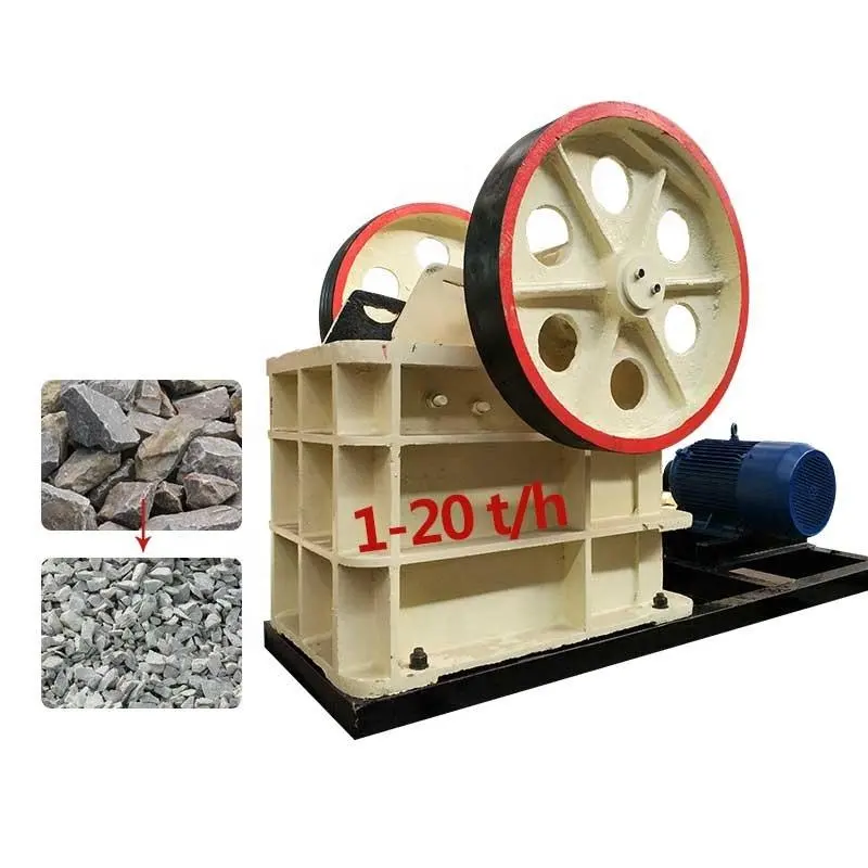 Pequeno triturador de pedra portátil para esmagar pedra pequena e super baixo custo