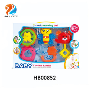 Hot Bán Vui Bé <span class=keywords><strong>Teether</strong></span> Rattle Đồ Chơi Dễ Thương Bé Lục Lạc 4 Pcs - Product Image 2