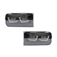 Ensemble de feux antibrouillard LED KGKB pour Toyota Land Cruiser LC200 J200 2008-2011, mise à niveau DRL bicolore, Plug & Play