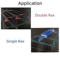 OEM & ODM 2PCS Tapis de Toit 43cm 71cm Universel Auto Soft Barre de Toit de Voiture Kayak Extérieur Barre Transversale de Voiture Bagages Toproof Rack Pad