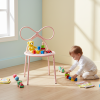 Chaises en métal colorées pour événements et fêtes, chaises pour enfants avec dossier nœud papillon pour banquets et événements, vente en gros