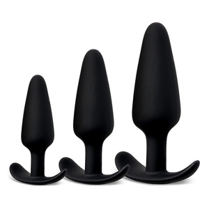 Tapón anal de silicona, paquete de 3 tapones <span class=keywords><strong>anales</strong></span>, juego de entrenamiento <span class=keywords><strong>para</strong></span> <span class=keywords><strong>principiantes</strong></span>, usuarios avanzados con base acampanada, <span class=keywords><strong>Juguetes</strong></span> sexuales de próstata en forma de T - Product Image 1