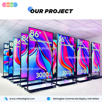 Refee-Monitor LCD de alto brillo para interiores, pantalla Digital de 3000nits para ventana, Android, tienda, publicidad