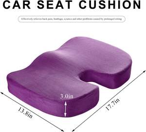 Anti slip Soft Relief Sciatica Coccygeal Pain Office Wheelchair Driving Memory Foam Buttocks <b>Massage</b> Seat <b>Cushion</b> extra Thick - Product Image 2