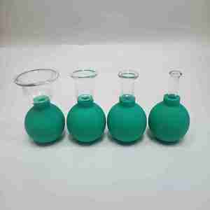 Ensemble de 4 ventouses en verre pour thérapie par ventouses, massage corporel et facial, anti-<span class=keywords><strong>cellulite</strong></span>, soulagement de la douleur - Product Image 2
