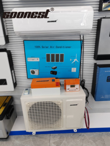 120V AC 12000 Btu 18000 Btu 24000 Btu Solar Air Conditioner Hybrid Solar <b>Cooling</b> and Heating Power Air Conditioner for Home - Product Image 2