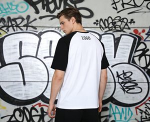 Nouvel arrivage : T-shirts pour hommes 100% coton, impression sérigraphique, prix bas, épaules contrastées. - Product Image 6