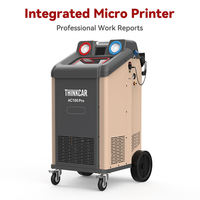 Máquina de Servicio de Aire Acondicionado Totalmente Automática AC100 PRO V2.0 con Base de Datos Inteligente, Compatible con Doble Refrigerante R134a y R1234yf