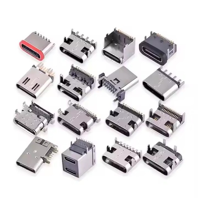16pin 24pin Smd Usb Type-c Female Connector