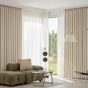 ผ้าม่านโพลีเอสเตอร์ขายส่ง ผ้าทอโพลีเอสเตอร์ 100% มีหลายสีให้เลือก สำหรับใช้ในบ้านและโครงการเชิงพาณิชย์ # 031 - Product Image 5