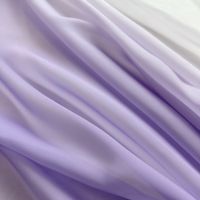Tissu 100% Polyester Léger, Voile de Soie Chiffon Respirant, Imprimé Dégradé Long, pour Décoration de Mariage Hanfu, Crypté