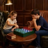 Jeu d'échecs en bois de 12 pouces avec tiroir de rangement, 32 pièces, jeu de société portable pour la famille et les adultes, divertissement intérieur