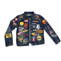 Ropa Infantil con Parches de Lentejuelas Bordados a Color, Logotipo de Marca, Parche de Chenilla, Sudadera Bordada