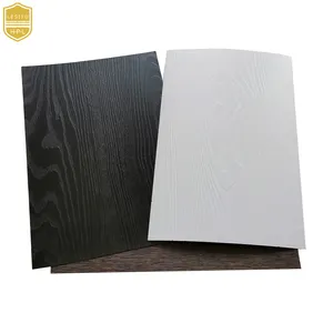 Lesifu hpl 1220x2440 tahan abrasi kertas hpl hitam putih tekstur oak hpl lamin