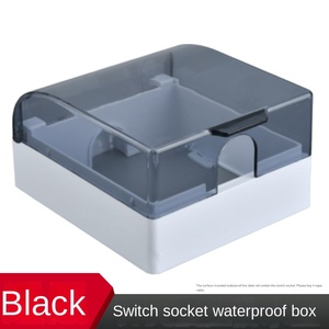 IP65 Waterproof ABS Wall Switch Cover 86 Type Socket Box with Double Protection <b>for</b> Bathroom/<b>Toilet</b> Max 15A Current EU Standard - Product Image 5