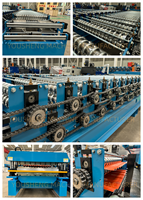 Machine à profilage de tôles en acier prélaqué YS à double couche / Machine à profilage de tôles métalliques pour toitures / Machine à profilage de panneaux ondulés