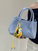 Sac à main de luxe tissé à la main pour femme, sac fourre-tout artisanal haut de gamme avec deux sangles, sac à bandoulière imperméable pour l'été/l'hiver