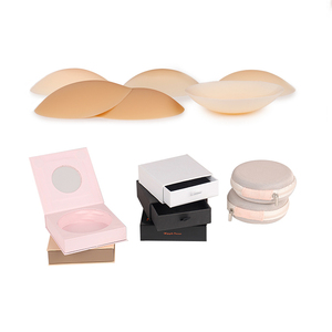 Couvre-mamelon souple Offre Spéciale mat réutilisable en silicone auto-adhésif sans colle avec étui à pochettes rondes - Product Image 3