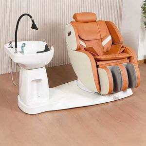 เตียงสระผมไฟฟ้าอัจฉริยะแบบหมุนได้รุ่นใหม่ระดับไฮเอนด์ เตียงนวดผมสำหรับร้านทำผมโดยเฉพาะ - Product Image 5