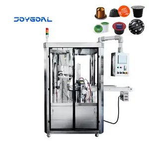 China Supplier Automatic Coffee Capsules Filling And Sealing Packaging Machine For Aluminum Nespresso Compatible Capsules