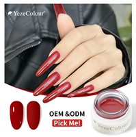 Gel à ongles en pot hautement pigmenté, OEM/ODM, marque privée, vernis gel multicolore, vente en gros, emballage personnalisé avec logo pour salon de manucure
