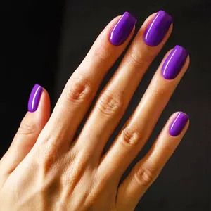 Venta al por mayor de uñas de belleza artificiales a presión en forma de ataúd de punta de uña para la decoración de los dedos