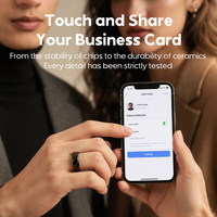Anneau d'affaires en céramique NFC, puce RFID intelligente 213/215/216, étanche, ISO personnalisable, accessoire technologique élégant