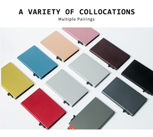 Casekey Personalized Low Price Pop up Aluminum Minimalist <b>Wallet</b> Slim Pocket Business Card Case <b>Wallet</b> Credit Card <b>Holder</b> Pack - Product Image 6