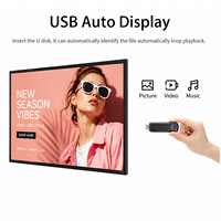 Letrero LCD Colgante de Techo de 43 Pulgadas, Doble Panel de Alto Brillo, Letrero Digital para Tiendas, Publicidad en Ventanas
