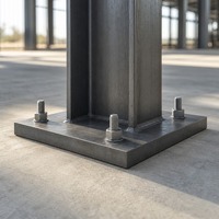 Bâtiment en acier, structure en acier robuste, bâtiment préfabriqué, entrepôt industriel, atelier, taille personnalisée