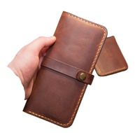 Pochette de téléphone professionnelle avec porte-carte de crédit, portefeuille de voyage OEM de qualité supérieure, Long meilleur cadeau pour homme