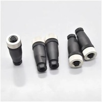 Cable Codificado de 12 Pines con Carcasa de Latón M12 Impermeable IP67, Apto para Escenarios Impermeables y a Prueba de Polvo de Equipos Industriales
