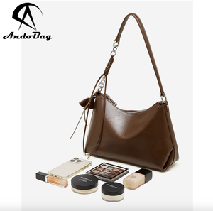 AndoBag Genuine Cow Leather New Crossbody <b>Bag</b> <b>Shoulder</b> <b>Strap</b> Square <b>Bag</b> Soft Leather Women's <b>Bags</b> For Daily Commuting 3260 - Product Image 6