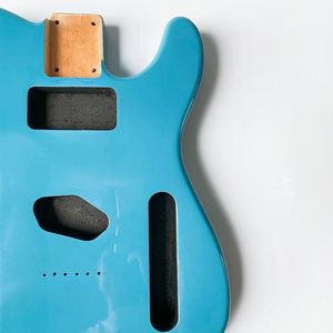 Guitarra al por mayor de madera maciza de tilo con cuerpo TL en azul Daphne, fabricada en China - Product Image 5