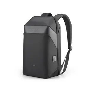 2020 流行的日常业务背包定制男士黑色袋装装箱sac dos笔记本电脑背包带usb充电端口